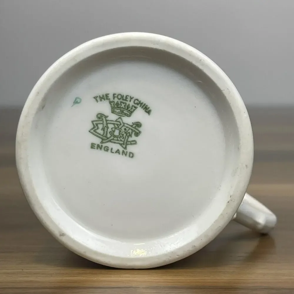 The Foley China Roses And Pansies Tea Cup Victorian Bone China Antique England